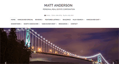 Desktop Screenshot of mattandersonrealtor.com